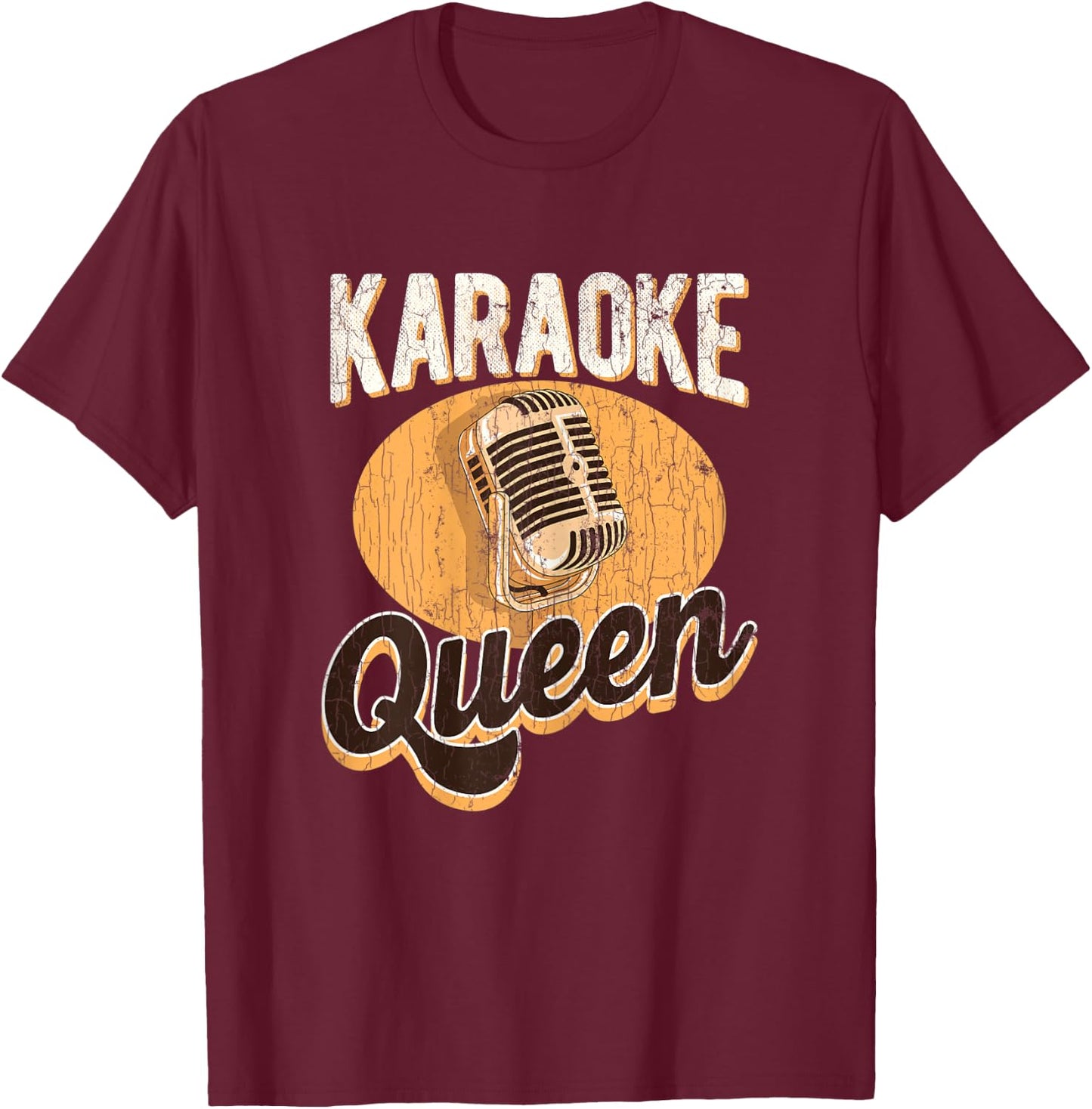 Karaoke Apparel Gift Karaoke Queen Gifts T-Shirt - T-Shirt | Maroon