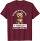 Funny & Cute Work Hard Better Life Yorkie Lover T-Shirt - T-Shirt | Maroon