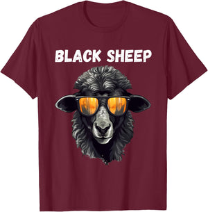 Black Sheep Squad - Outcast Black Sheep In Family T-Shirt - T-Shirt | Maroon