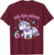 Children's 6th Birthday Girl Gifts 6 Years Old Unicorn Decorative , black T-Shirt - T-Shirt | Maroon