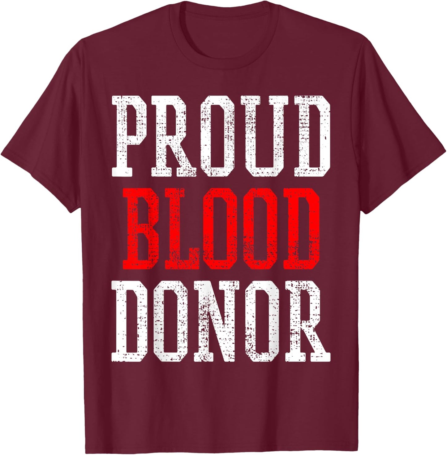 Blood Donor Shirt World Blood Donor Day Donation Gift T-Shirt - T-Shirt | Maroon