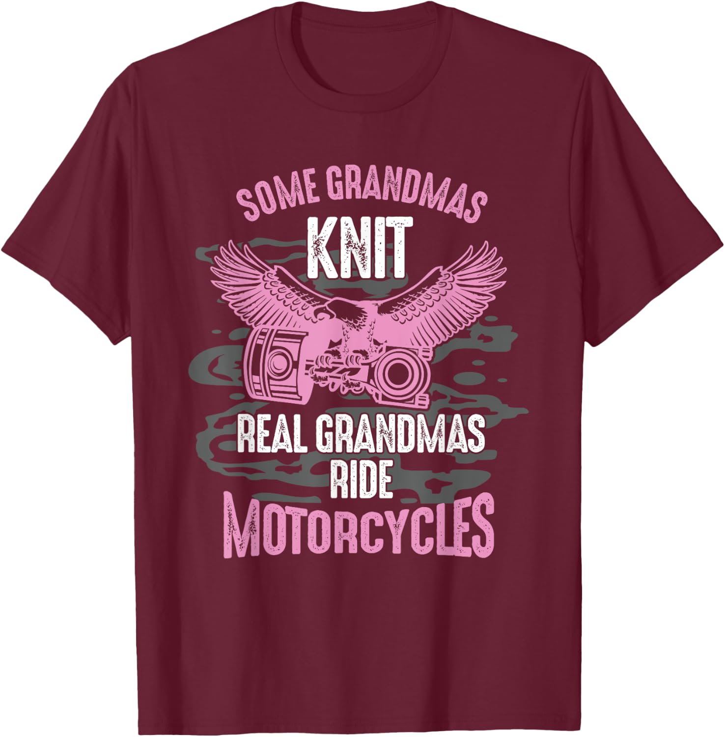 Motorcyclist, grandmother, motorist, cyclist, grandma T-Shirt - T-Shirt | Maroon