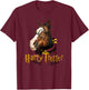 Cute American Quarter Horse Rider Horse Brown T-Shirt - T-Shirt | Maroon