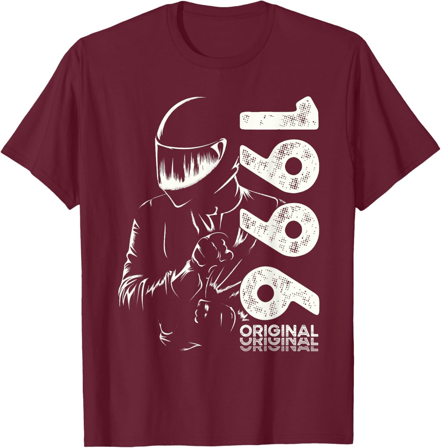30. Geburtstag Mann Motorrad Motorradfahrer Biker 1996 T-Shirt - T-Shirt | Maroon