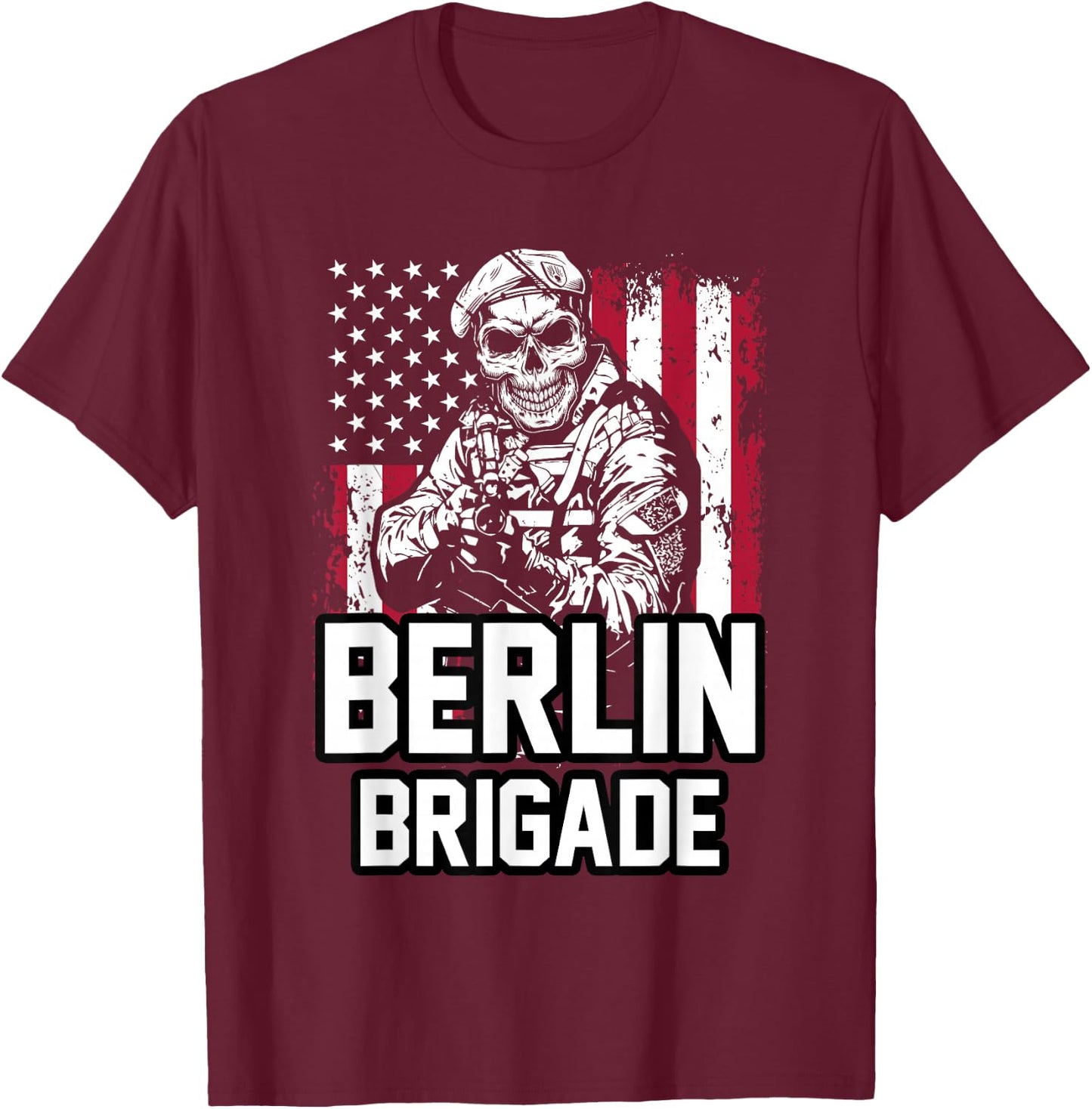 Berlin Brigade T-Shirt - T-Shirt | Maroon