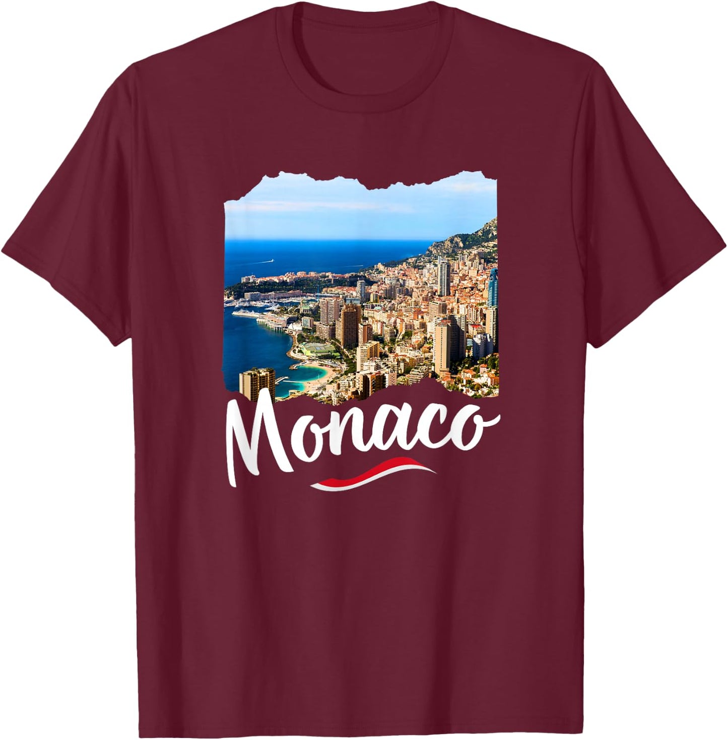 Monaco T-Shirt - T-Shirt | Maroon