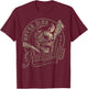 Rockabilly Skull Guitar print - Gift Rockstars - Biker T-Shirt - T-Shirt | Maroon