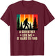 Godfather Is Hard To Find, Funny Bigfoot T-Shirt - T-Shirt | Maroon