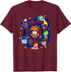 Disney and Pixar's Inside Out 2 Emotional Spiral Anxiety , Black, S T-Shirt - T-Shirt | Maroon