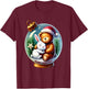 Bunny Bear Snowball Christmas Cute X-mas Festive Holiday T-Shirt - T-Shirt | Maroon