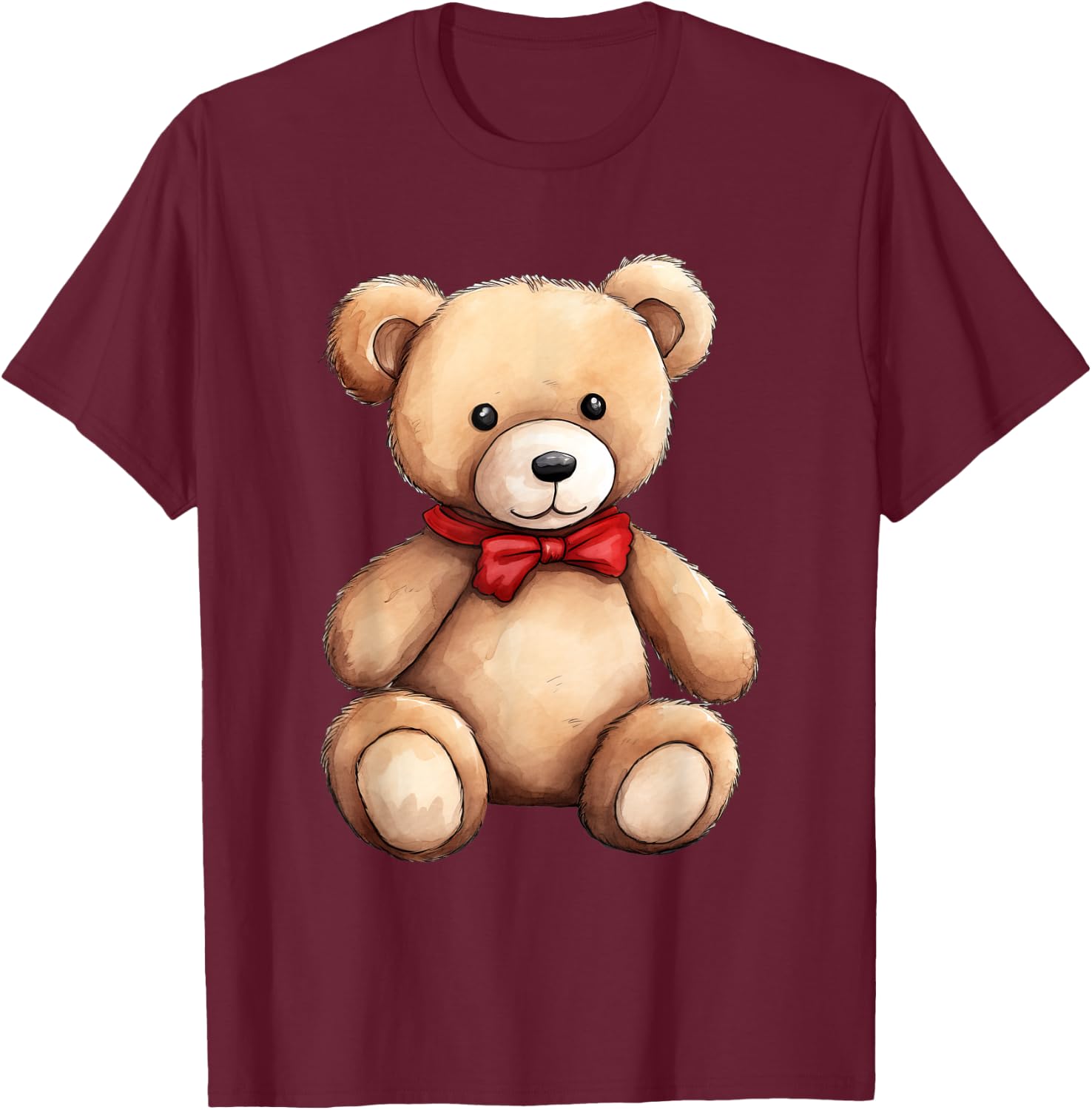 Teddy Bear T-Shirt - T-Shirt | Maroon
