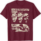 Classic Horror Movie Monster Horror Comic Werewolf Man Wolf T-Shirt - T-Shirt | Maroon