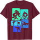 Wrestling Wrestling Child Man , Black, S T-Shirt - T-Shirt | Maroon