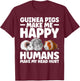 Funny Guinea Pig Clothes Men Women Rodent Guinea Pig Lover T-Shirt - T-Shirt | Maroon