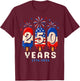 250 Anniversary USA Ice Pops 4th of July 250th Anniversary T-Shirt - T-Shirt | Maroon