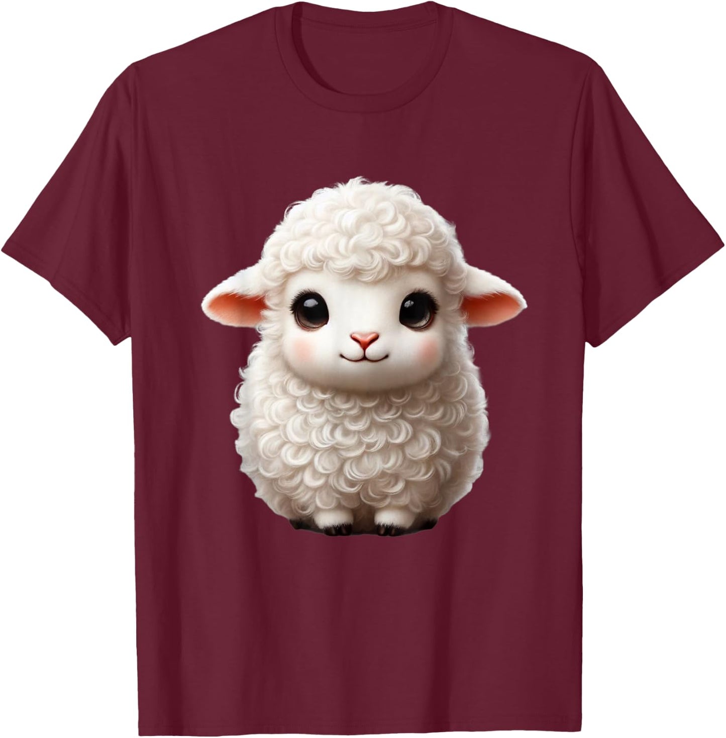 Sheep Farmer | Cute Cuddly Sheep | Funny Sheep Pun T-Shirt - T-Shirt | Maroon