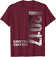 February 2017 Boy Girl 8th Birthday Limited Edition , black, S T-Shirt - T-Shirt | Maroon