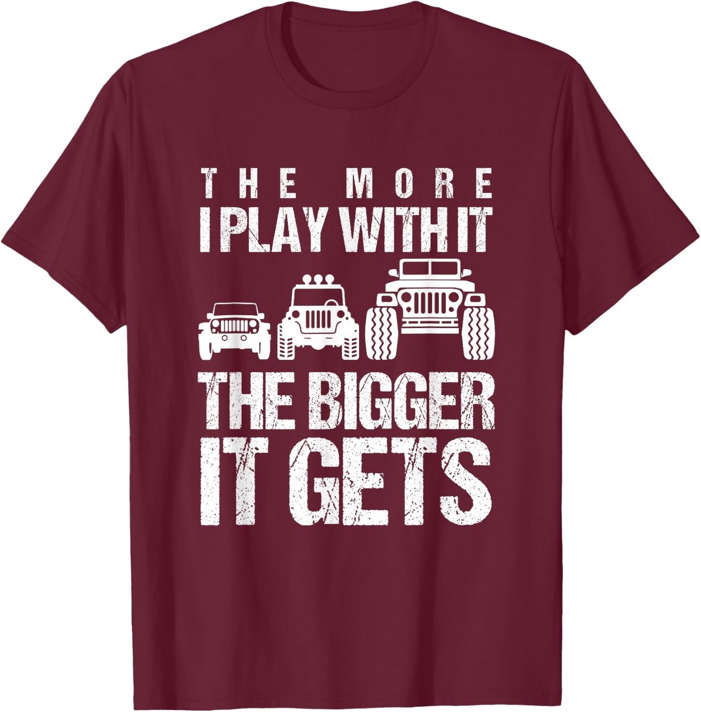 Funny Offroading Puns Off-Road Vehicle Car Collector Small T-Shirt - T-Shirt | Maroon