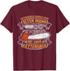 Never Underestimate an Old Man Chainsaw Lumberjack , black T-Shirt - T-Shirt | Maroon