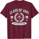 Class of 2027 Christian Graduation Religious Graduate T-Shirt - T-Shirt | Maroon