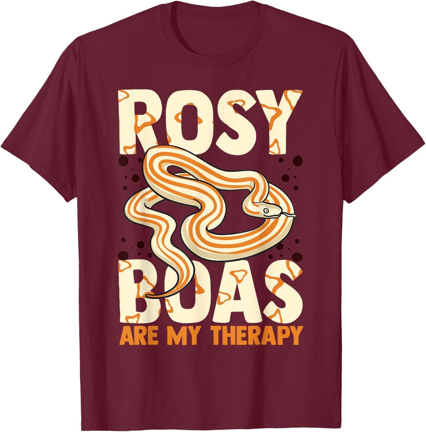 Rosy Boa Funny Desert Snake Animals T-Shirt - T-Shirt | Maroon