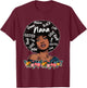 Nana Mother's Day Proud Melanin Black Afro Women Floral T-Shirt - T-Shirt | Maroon