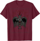 Lucifer Sigil Satan Satanic Goat Goth Baphomet Occult Gothic T-Shirt - T-Shirt | Maroon