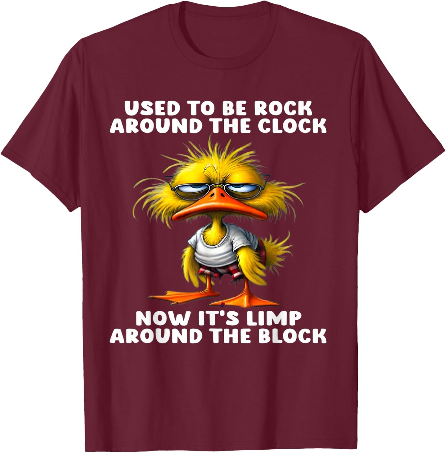 It used to be rocky around the clock, now it's limp T-Shirt - T-Shirt | Maroon