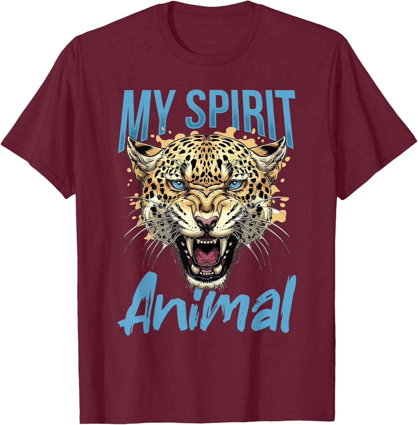 Funny Jaguar Animal my spirit animal T-Shirt - T-Shirt | Maroon