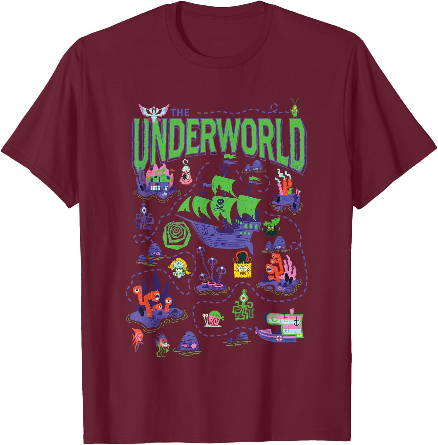The Underworld T-Shirt - T-Shirt | Maroon