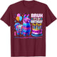 Bruh Its My Birthday Llama Pinata Cinco De Mayo Party Bday T-Shirt - T-Shirt | Maroon