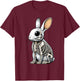 X-ray Rabbit Body Anatomy Radiography Skeleton T-Shirt - T-Shirt | Maroon