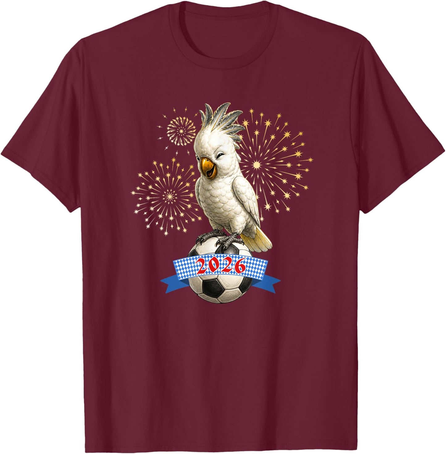 Kakadu für Bayern aus München und auch alle Anderen T-Shirt - T-Shirt | Maroon