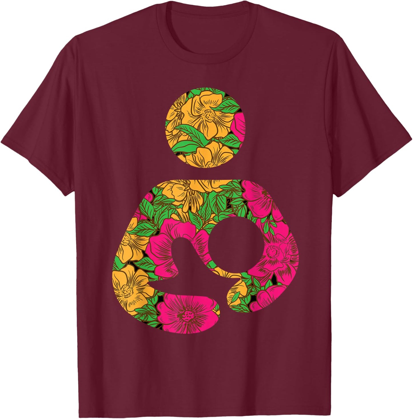 Breastfeeding Awareness Progress Breast Milk Lactation Mom T-Shirt - T-Shirt | Maroon