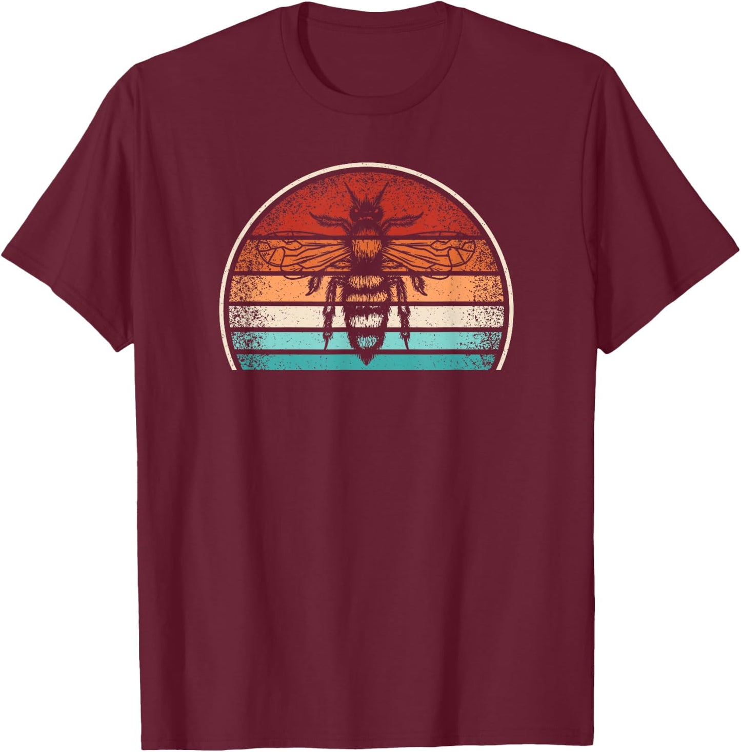 Bee Beekeeping Honey Beekeeper Retro Bee Men Women T-Shirt - T-Shirt | Maroon