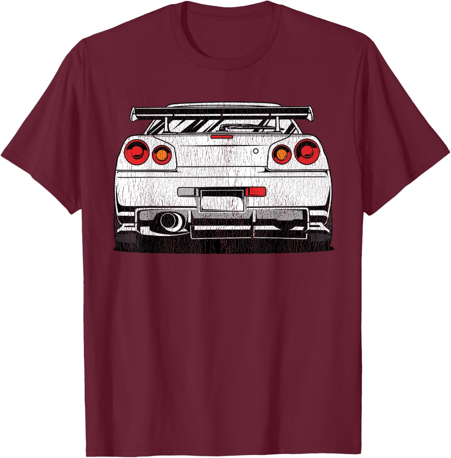 Street Racing Automotive JDM Import Tuner Drift Car T-Shirt - T-Shirt | Maroon