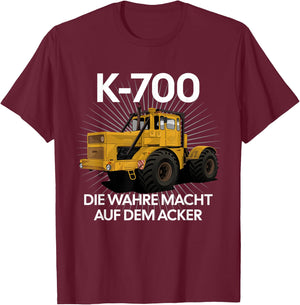 Kirowetz K700 Tractor T-Shirt - T-Shirt | Maroon