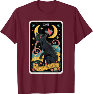 Chupacabra Legendary Creature Mythical Beast Cryptozoology T-Shirt - T-Shirt | Maroon