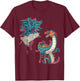 Lunar Zodiac Sign Dragon and Chinese Zodiac Rooster Lovers T-Shirt - T-Shirt | Maroon