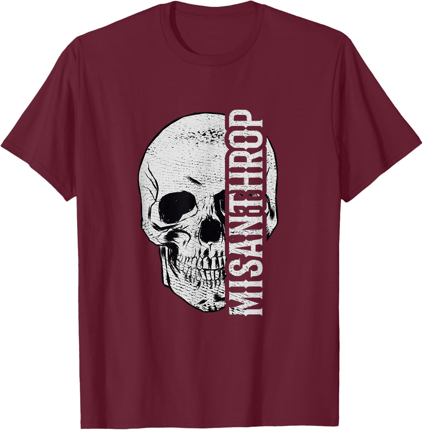 Provokantes Misanthrop Menschenhasser T-Shirt - T-Shirt | Maroon
