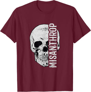 Provokantes Misanthrop Menschenhasser T-Shirt - T-Shirt | Maroon