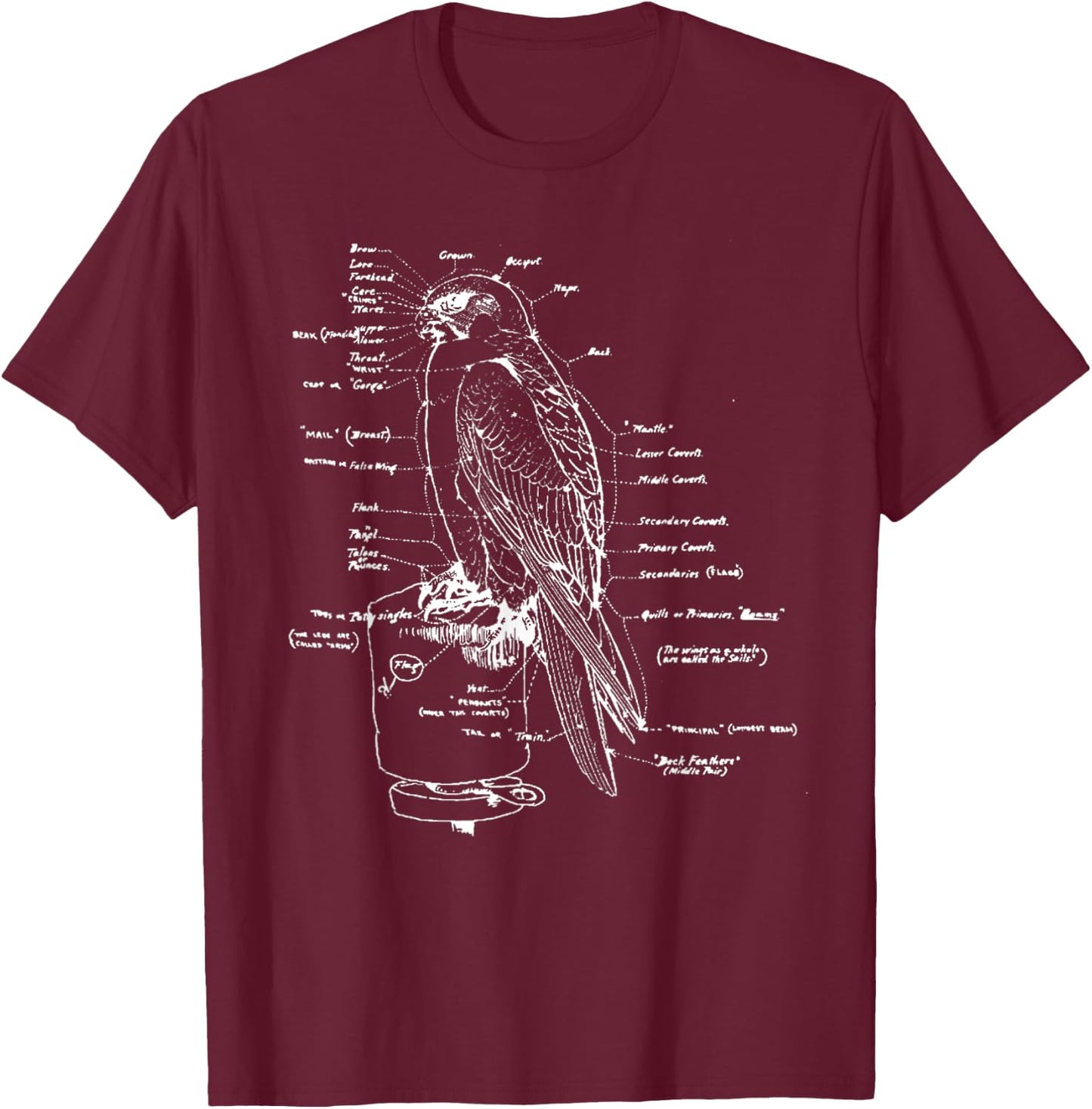Falconry Shirt T-Shirt - T-Shirt | Maroon