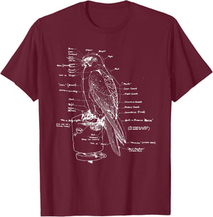 Falconry Shirt T-Shirt - T-Shirt | Maroon