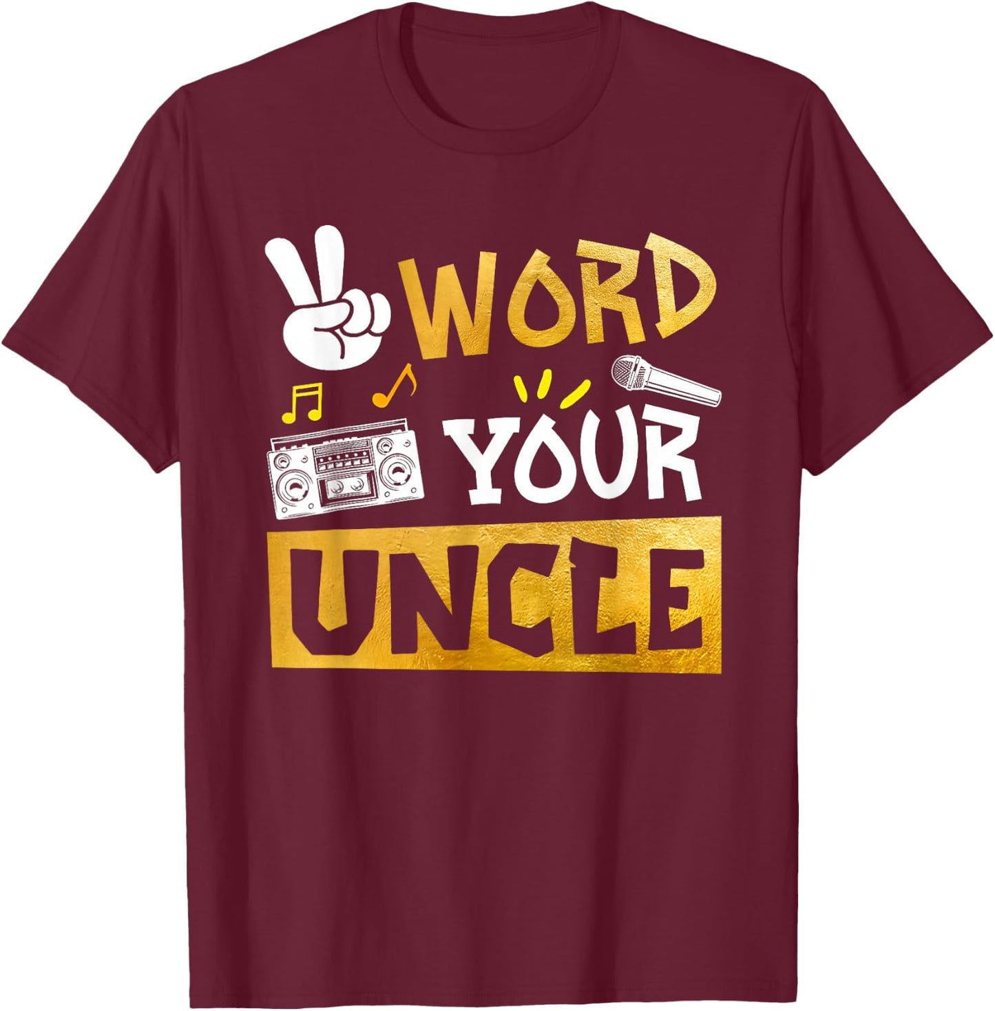 Word Your Uncle - Uncle Of The Birthday Two Legit To Quit T-Shirt - T-Shirt | Maroon