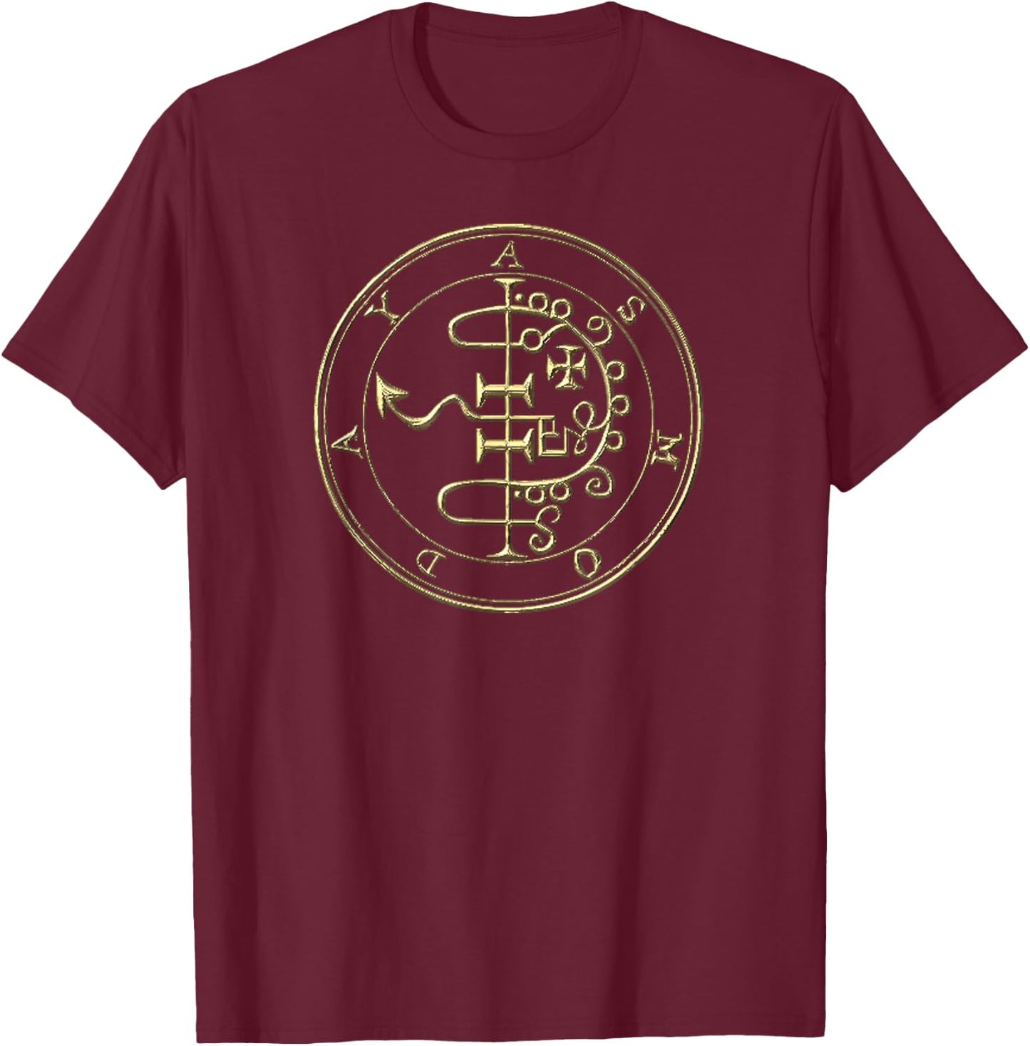 Asmodai Asmodeus Siegel König Salomon 72 Dämon Goetia T-Shirt - T-Shirt | Maroon