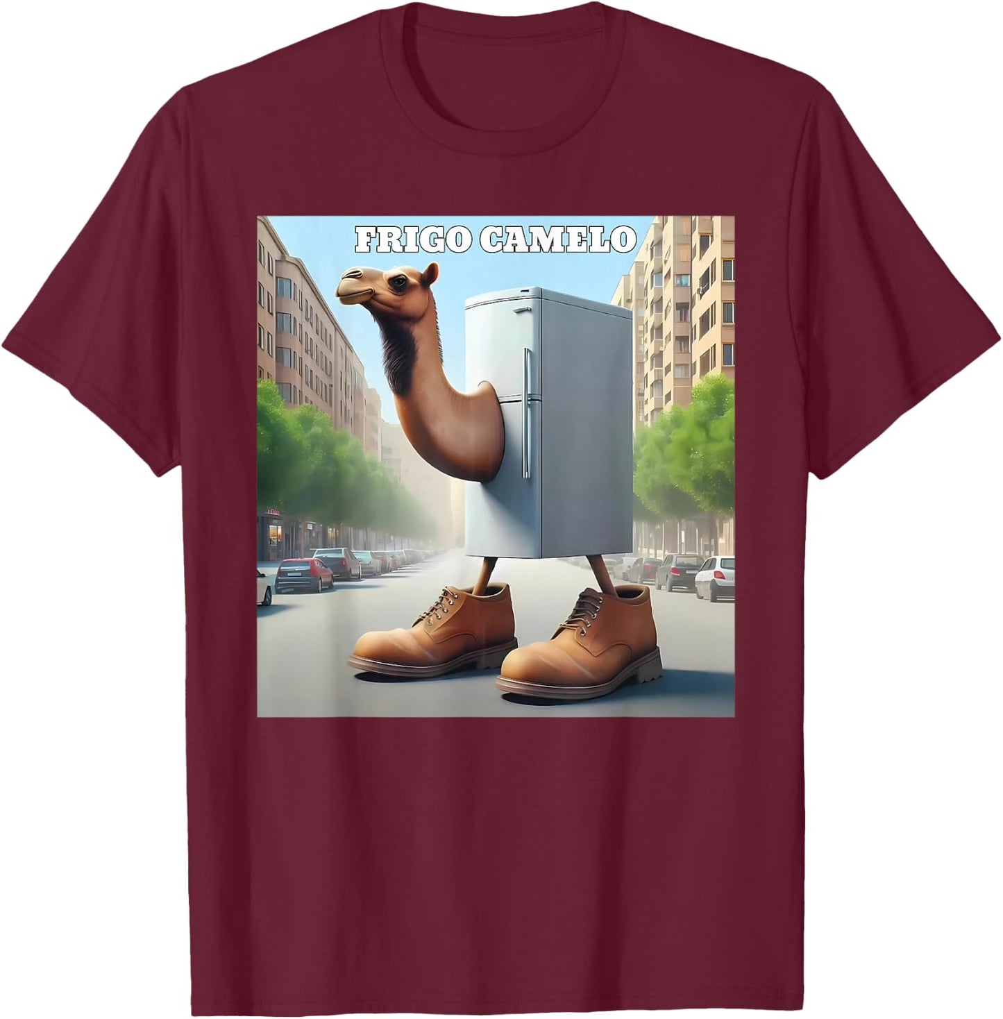 Frigo Camelo Camel Meme T-Shirt - T-Shirt | Maroon