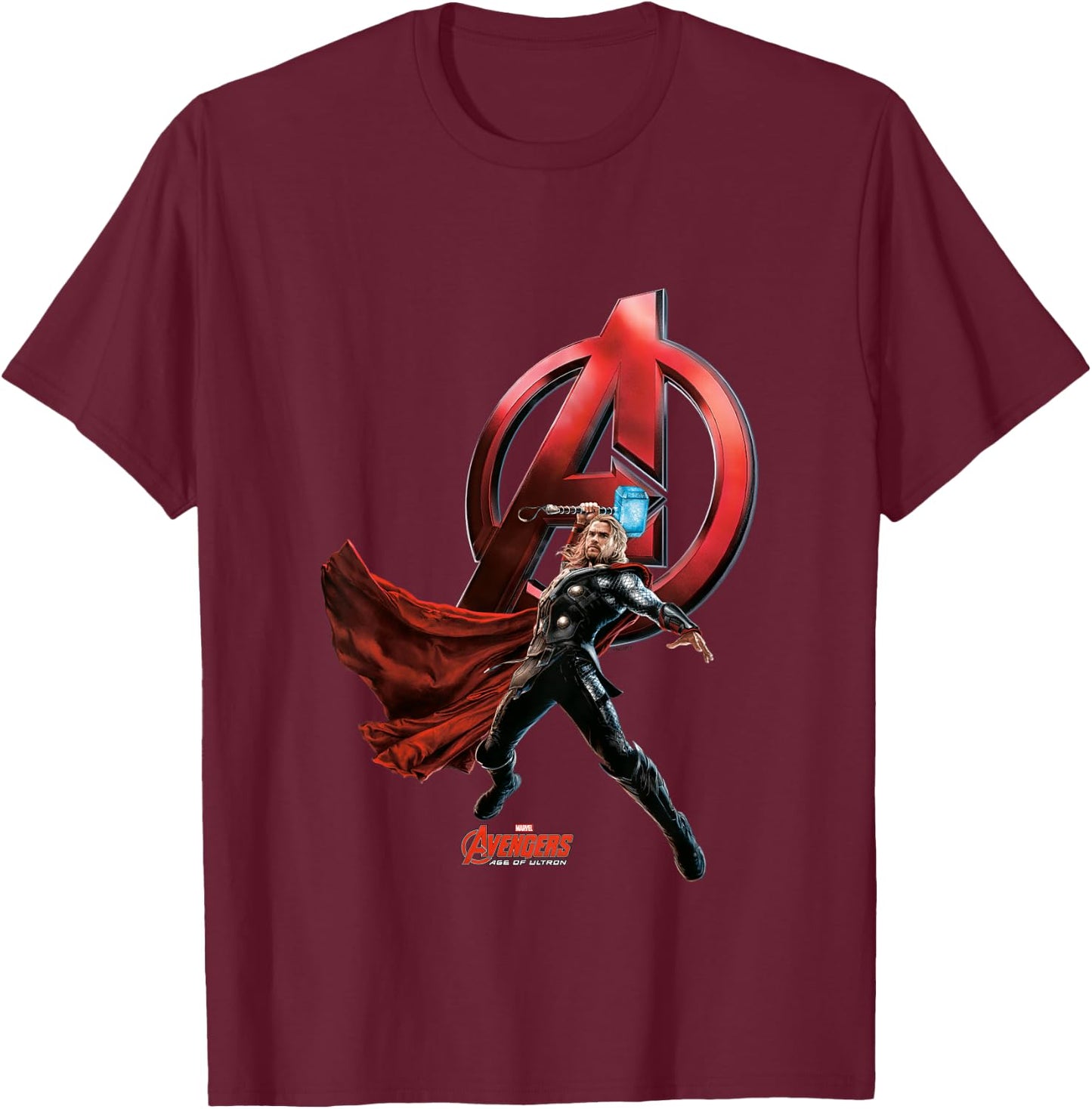 Kids Avengers Age Of Ultron Thor T-Shirt - T-Shirt | Maroon