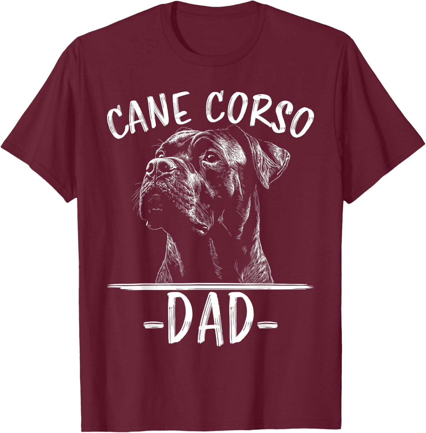Cane Corso Papa Hund Cane Corso T-Shirt - T-Shirt | Maroon