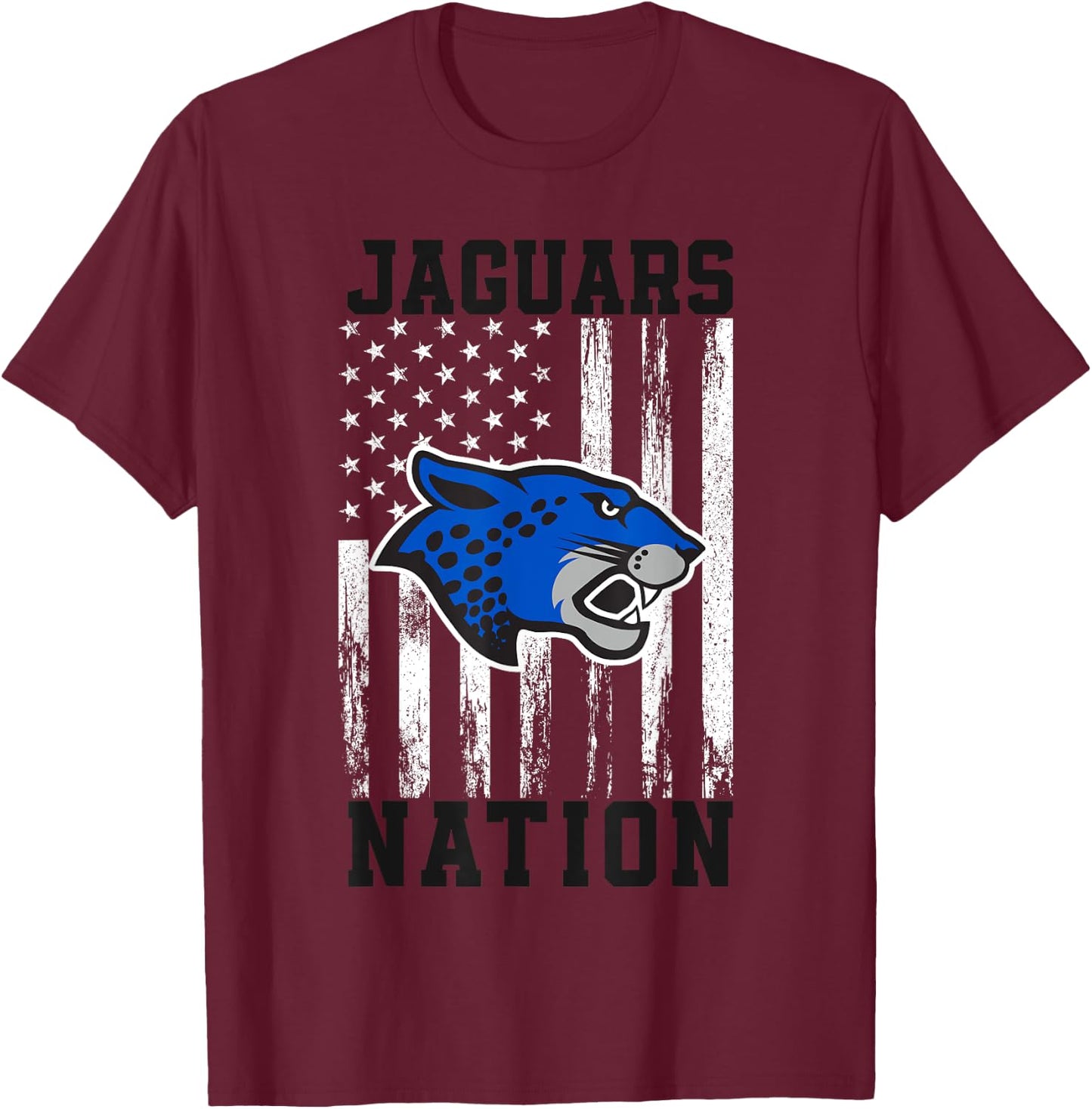 Hilliard Bradley Jaguars Logo Nation HS T-Shirt - T-Shirt | Maroon