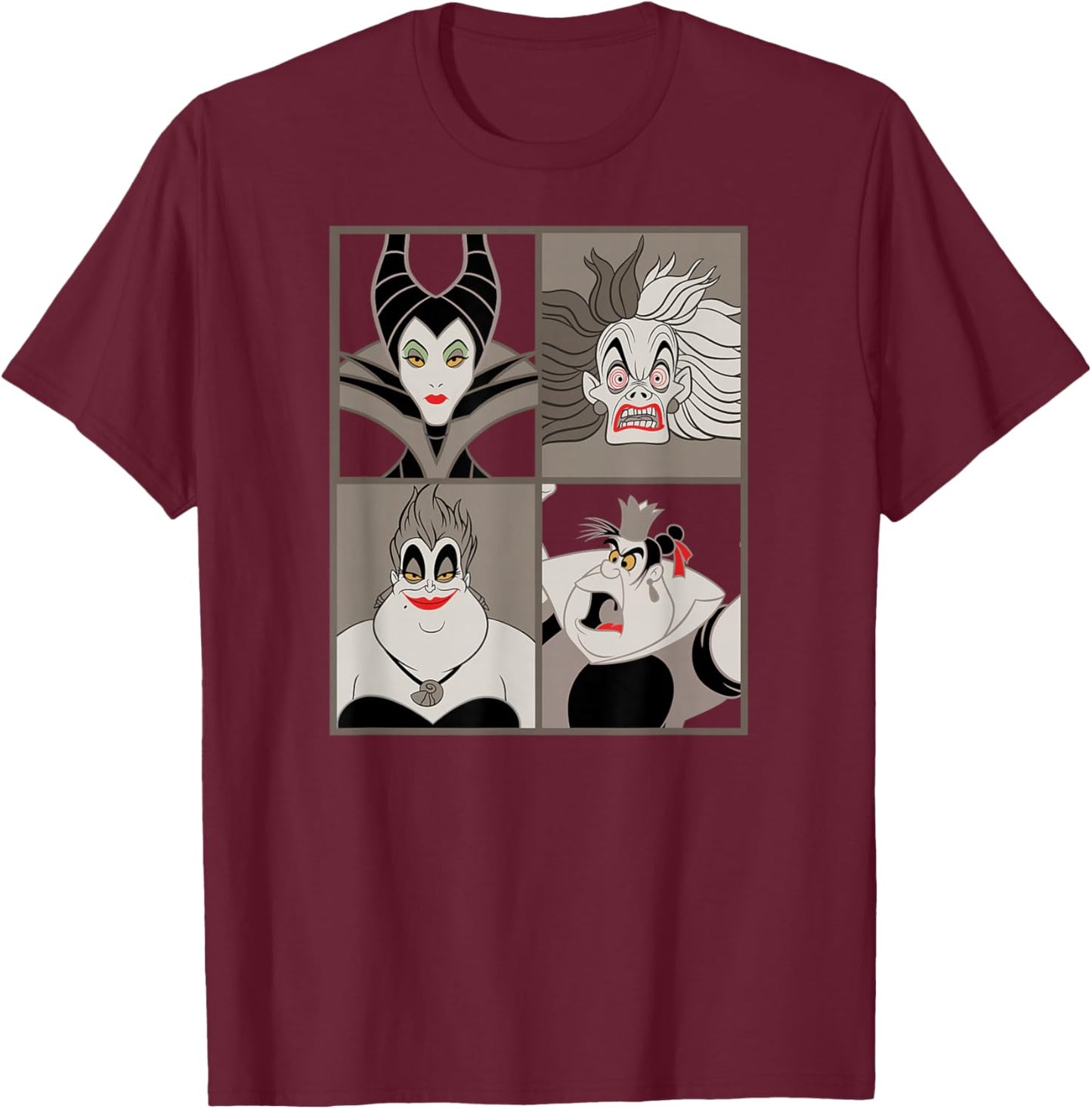 Disney - Villains T-Shirt - T-Shirt | Maroon